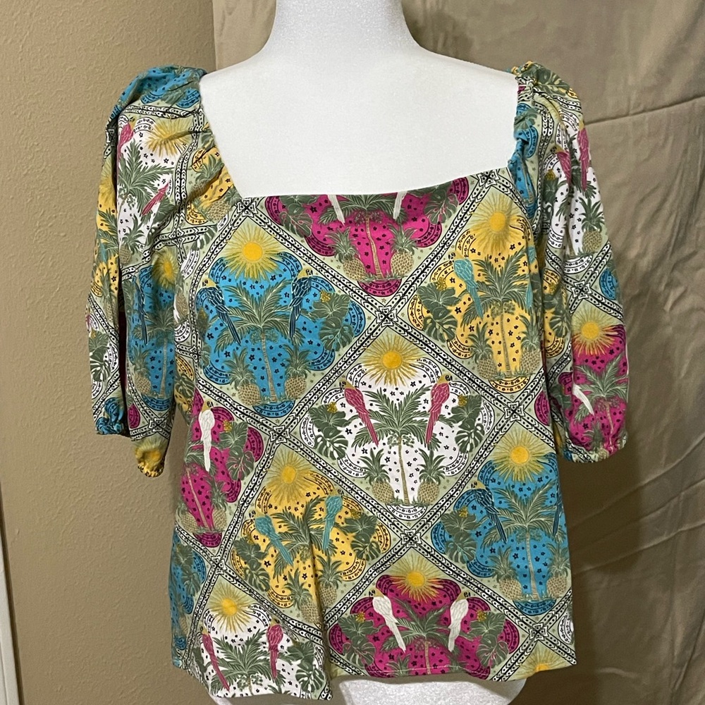 Peplum Colorful Women's Top